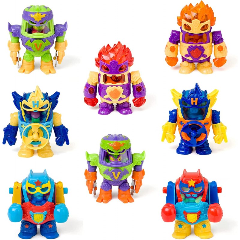 4 x SUPER ZINGS THINGS seria 7 POWERBOT ROBOT